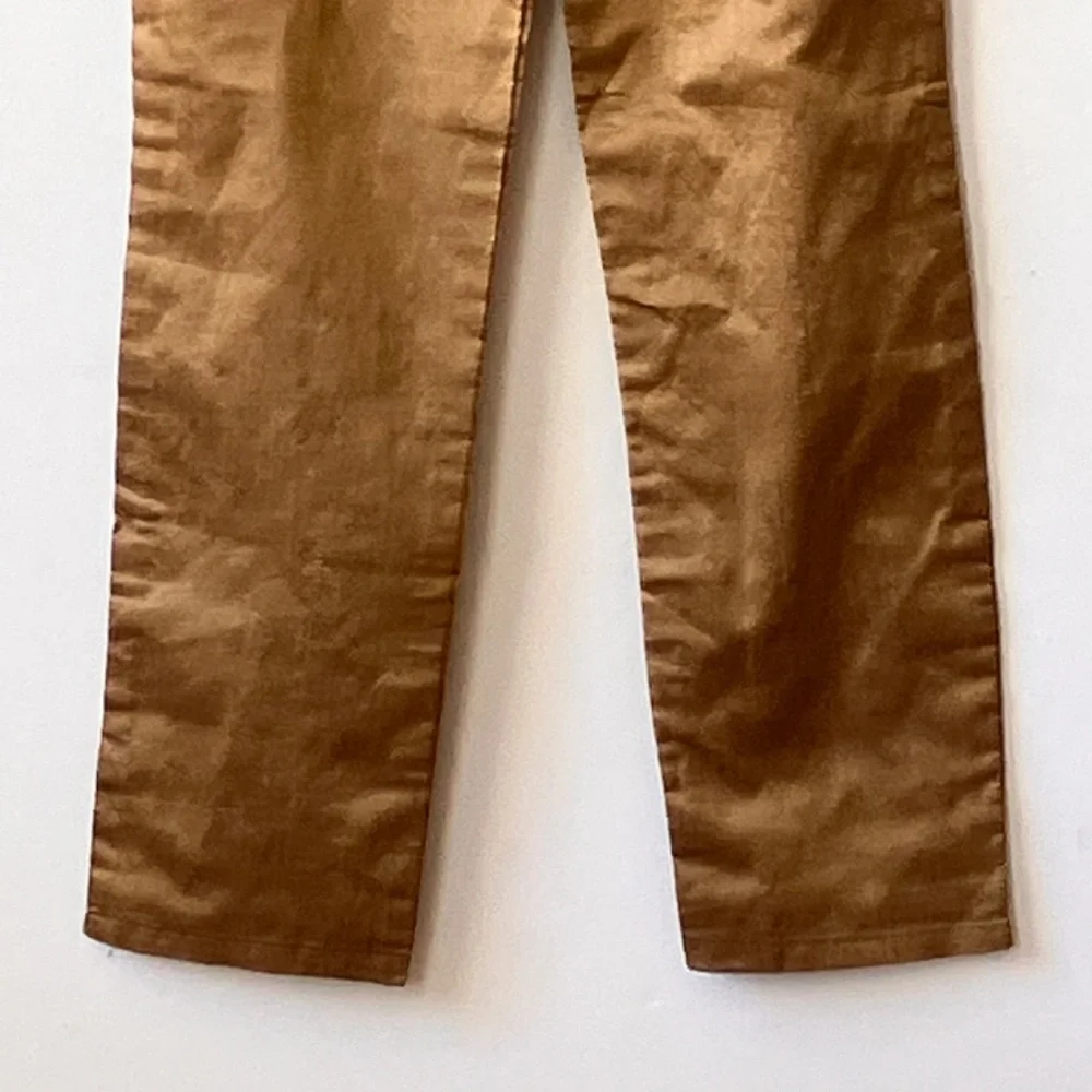 Gold, straight, leg pants - Picture 6 of 6